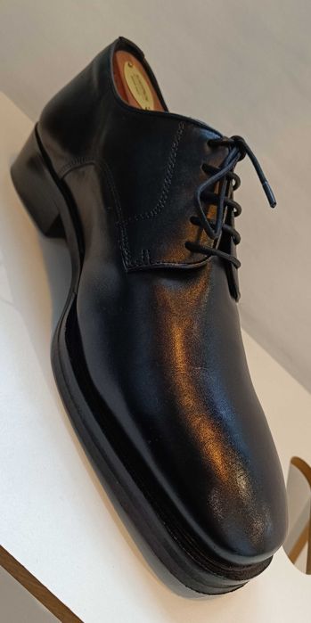 Pantofi derby 45 plain toe Walk London piele naturala moale