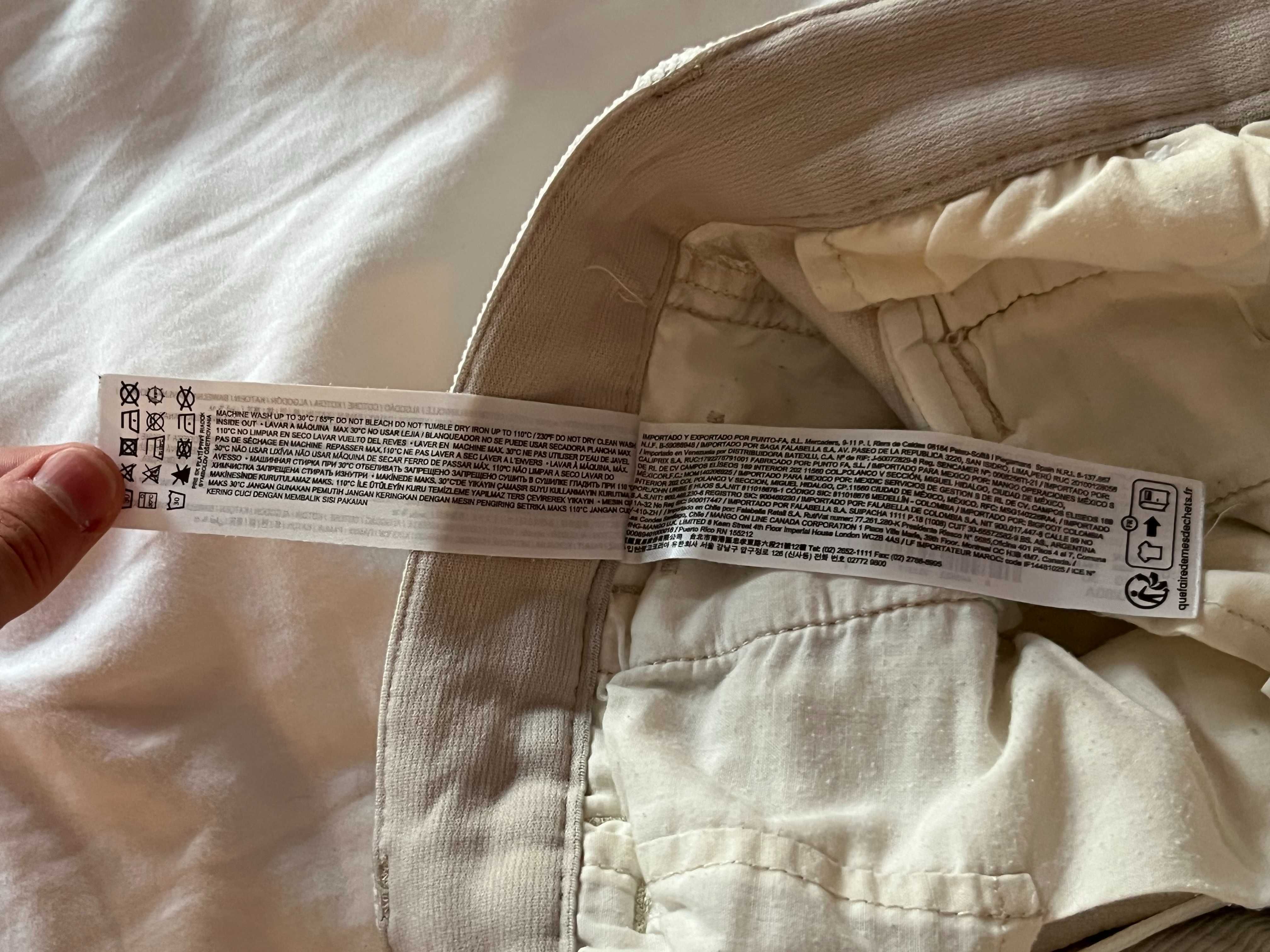 Pantaloni Mango | Mărime 40 | Culoare ecru, stare excelentă