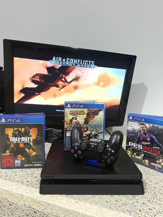 Consolă Sony PS4 slim, 1TB, o maneta, garanție 90 de zile!