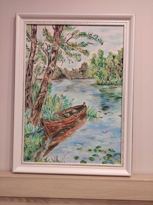 Авторска картина маслени бой