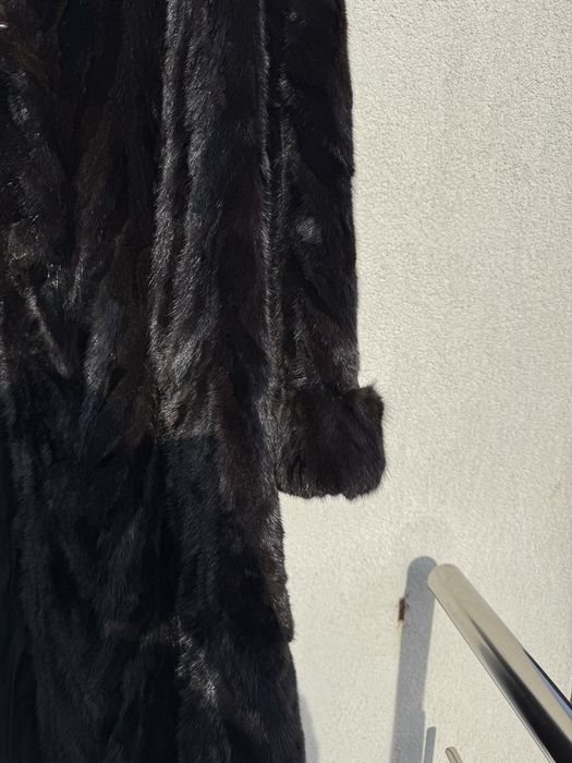 Haina de blana naturala din nurca, palton