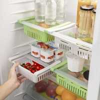 Set 2 sertare organizator frigider, extensibile, 20-28 cm