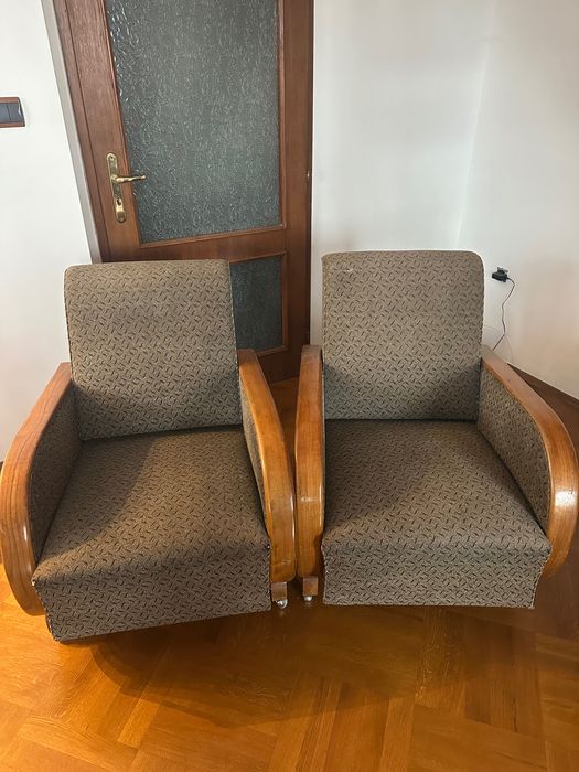 Ретро кресла с колелца.