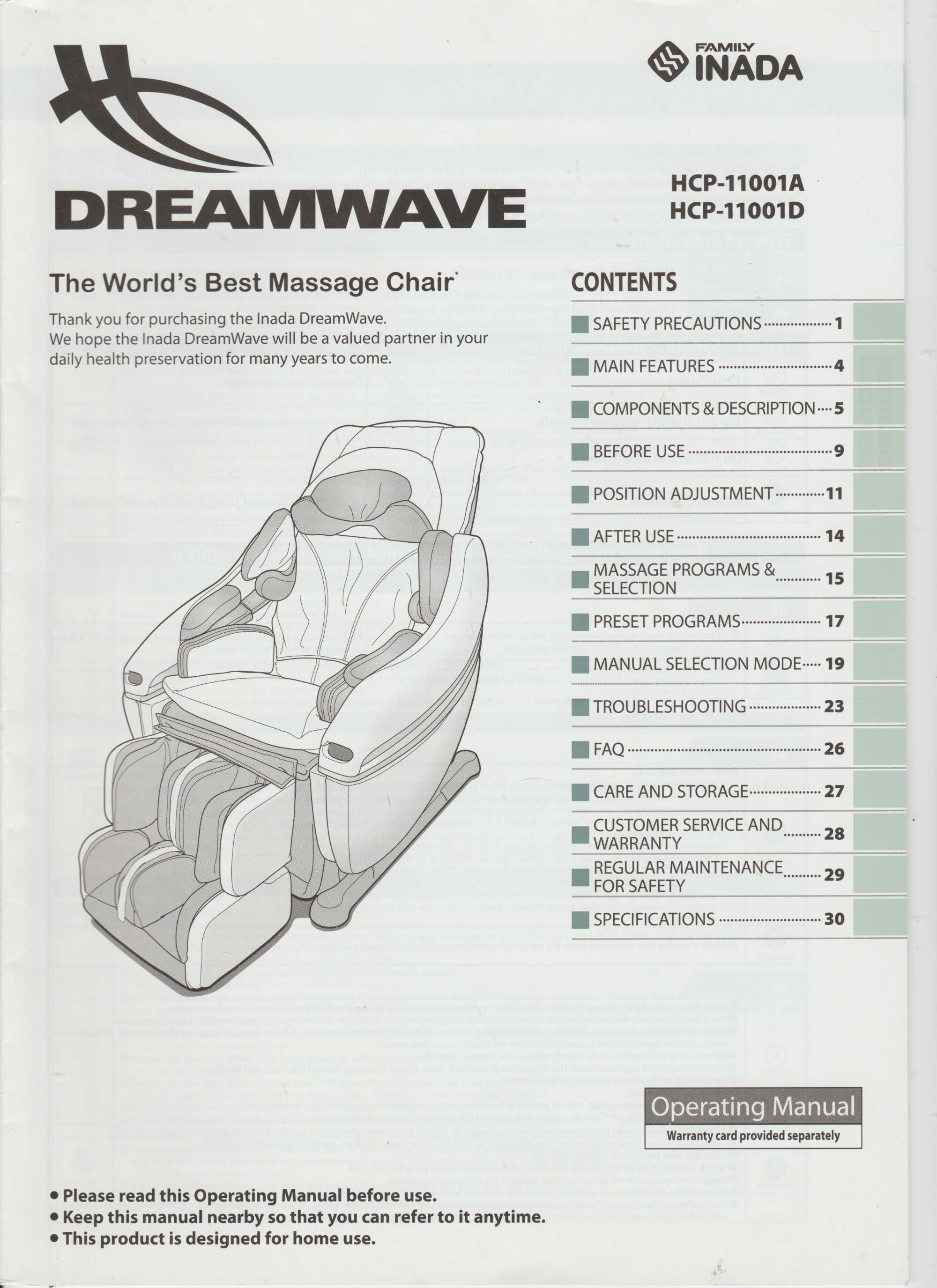 Fotoliu de masaj Komoder Dreamwave
