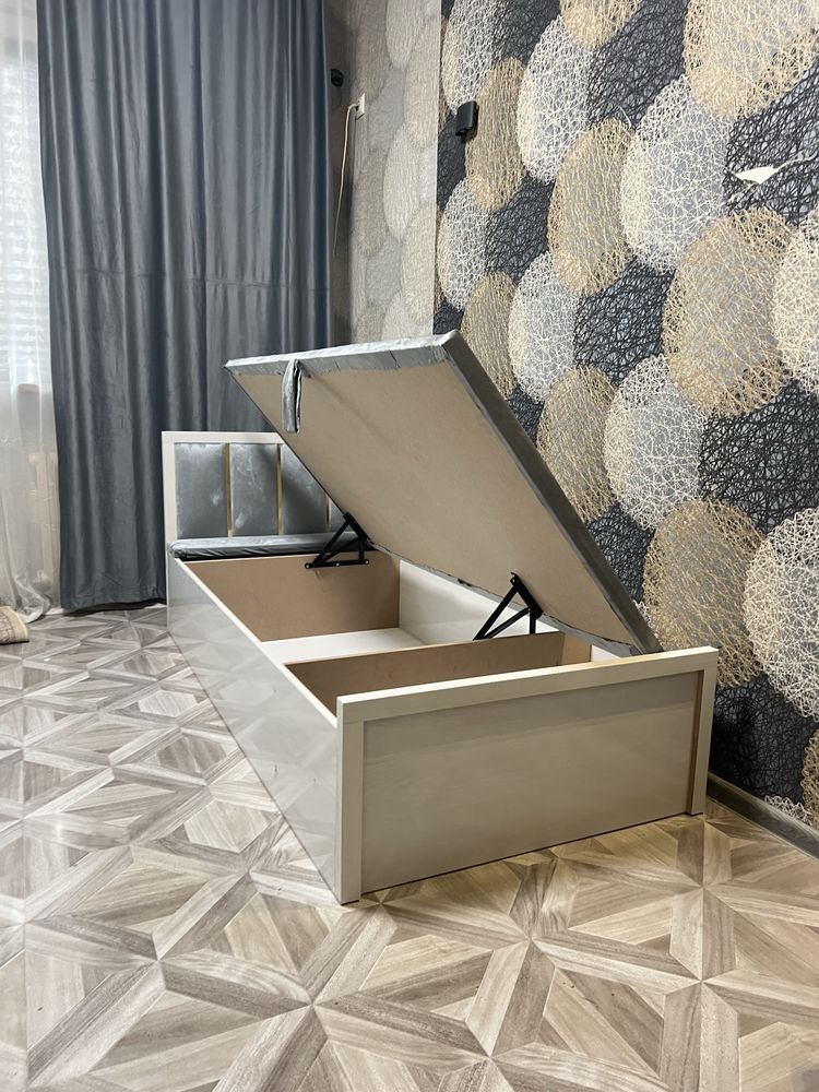 200×90 krovat-sunduk | Mustahkam MDF | Yetkazamiz 3 kunda!