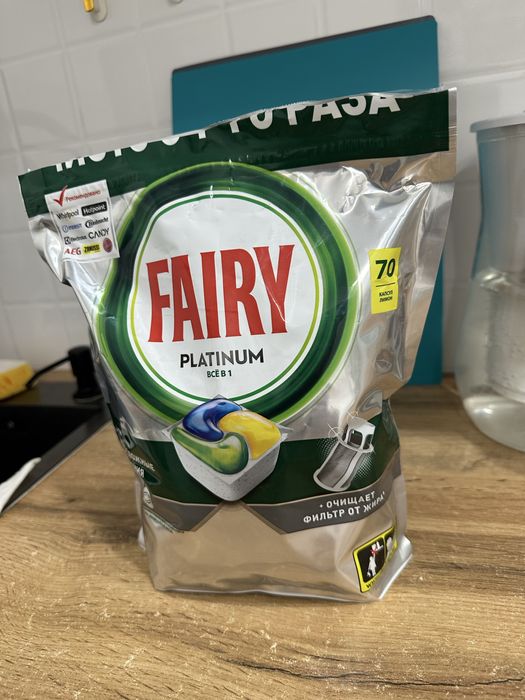 Капсулы для посудомоечной машины Fairy Platinum All in One