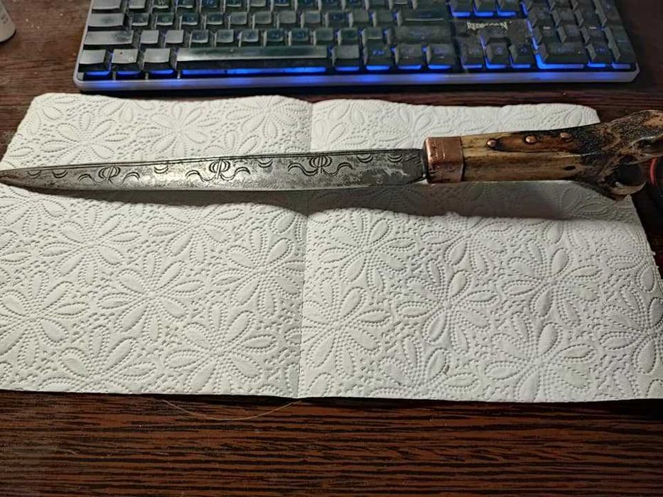 Iatagan vintage otoman secolul XVIII