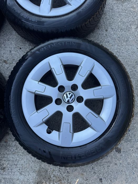 Jante aliaj Vw Polo 6R0601025E cu anvelope allseason 185/60/15