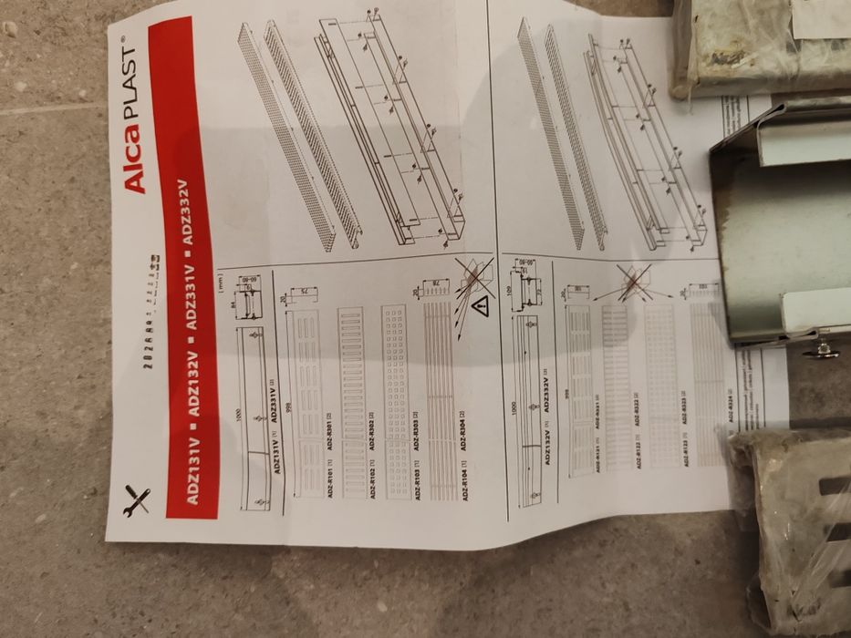 Vând ADZ-R302 și ADZ-R301 capace noi rigola  alcaplast