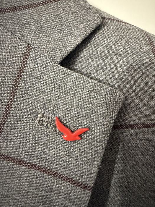 Costum gri elegant Damat marimea 46