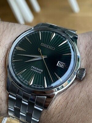 Мъжки Часовник Seiko Presage Cocktail Зелен Автоматичен с Верижка