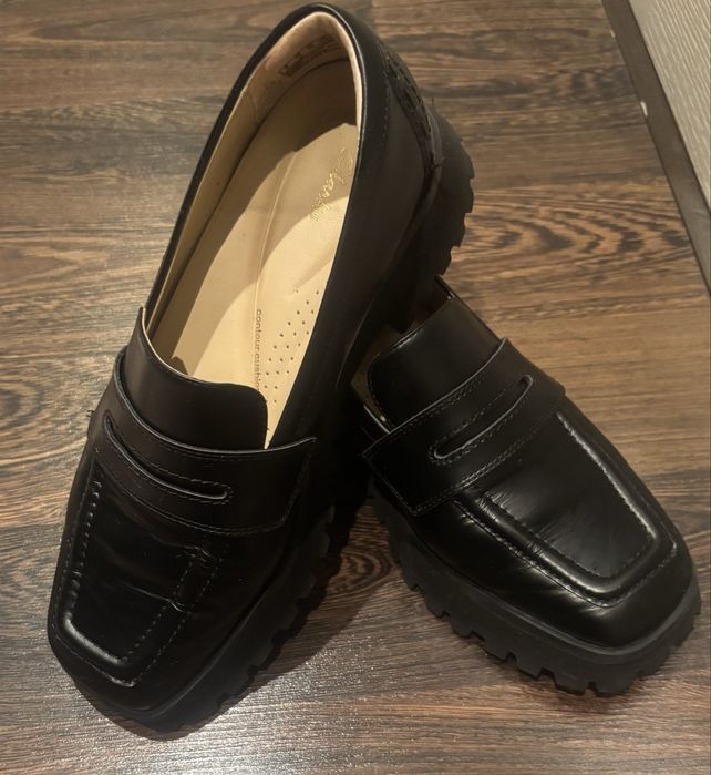 Дамски лофери Clarks естествена кожа