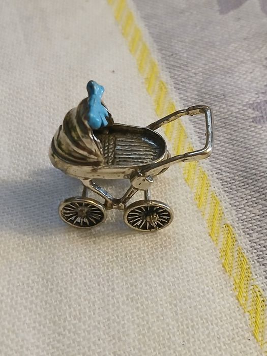 Miniatura argint masiv 800