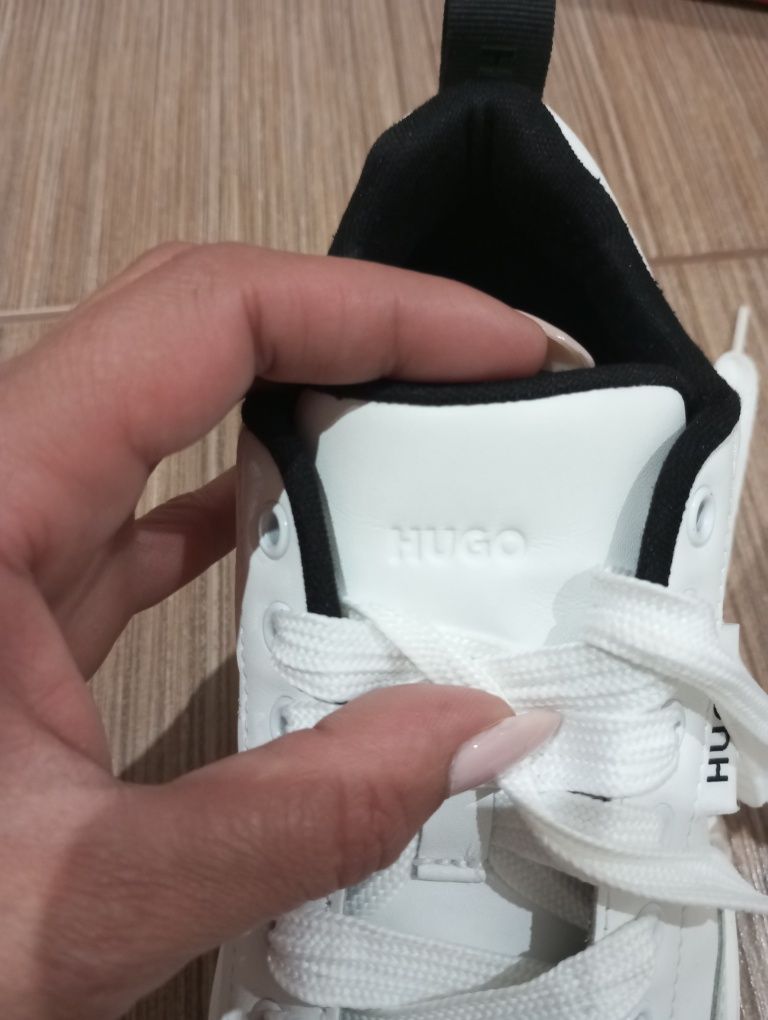 Кожени маратонки Hugo Boss