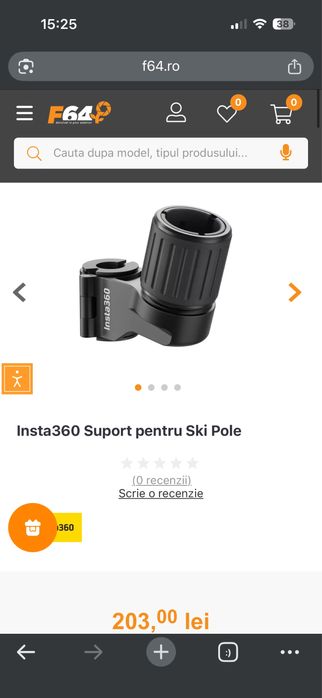 Suport camera ski insta 360 Ski Pole Mount original sigilat