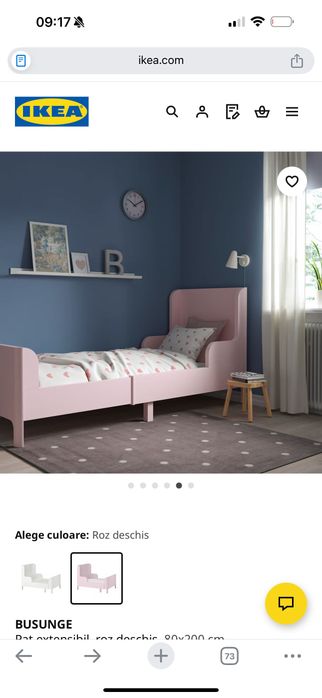 Pat fetițe Ikea aproape nou