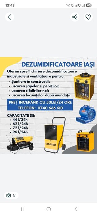 Aeroterme electrice industriale mono si trifazate