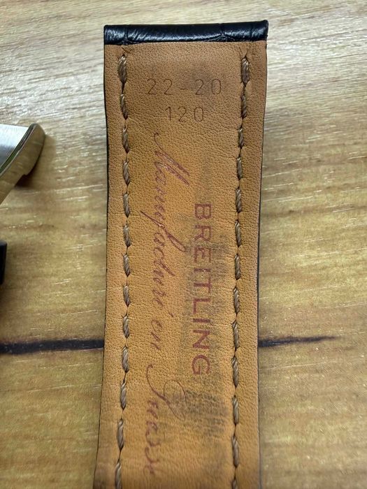 Breitling -743P крокодилска кожена 22мм каишка -оригинална