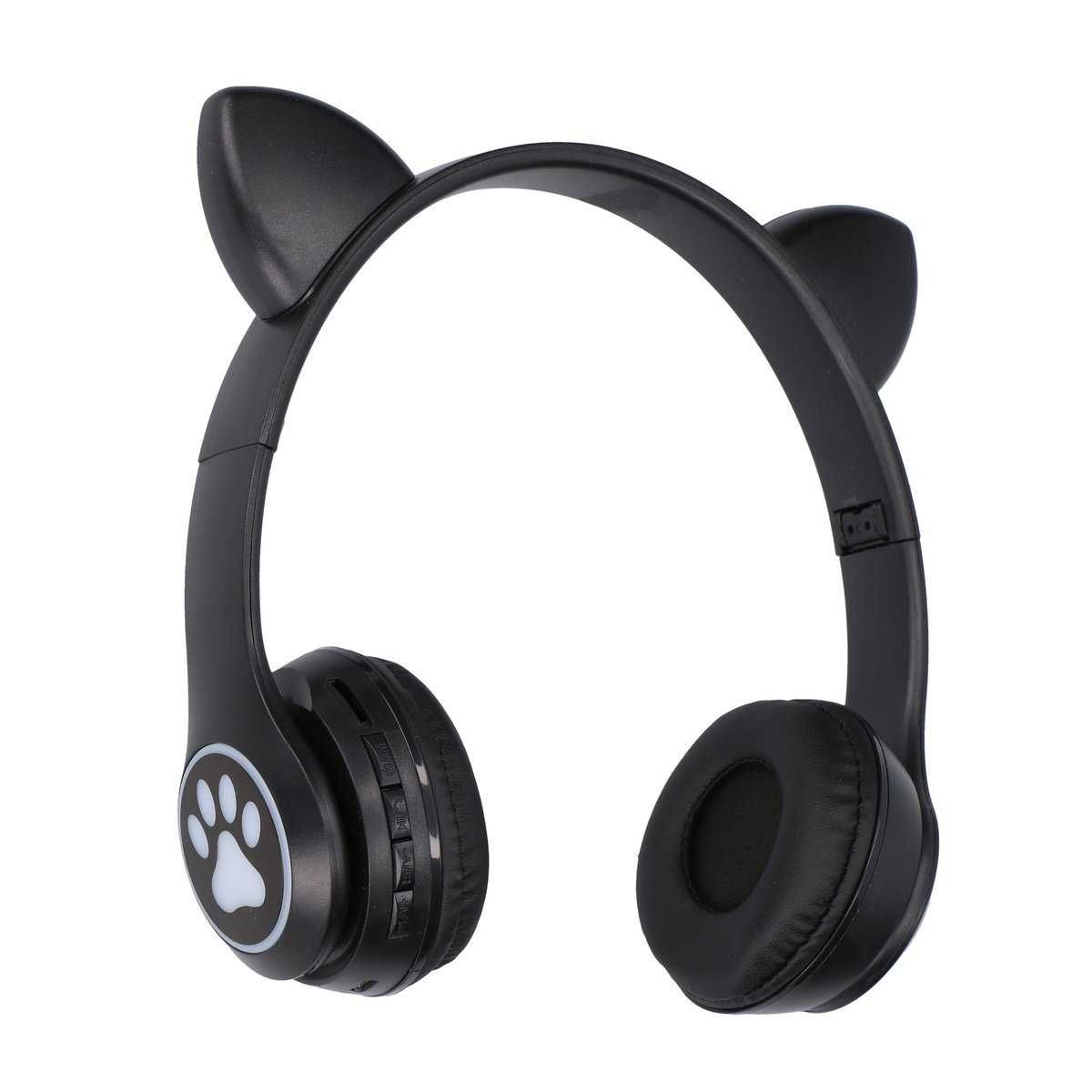 Casti Wireless Extralink Kids Cat-Ear Bluetooth 5.0 RGB Culoare Negru