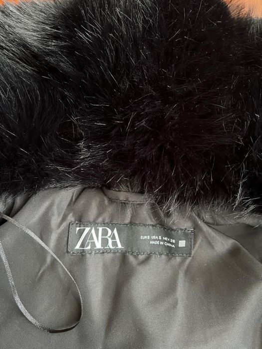 Vesta blana artificiala Zara