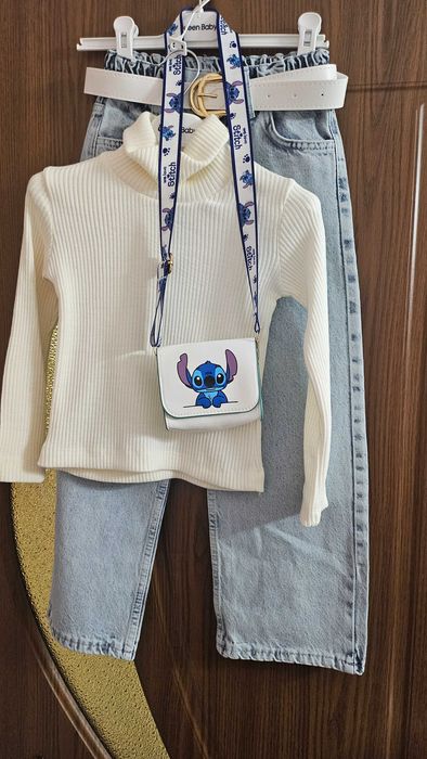 Alessa Zara H&M сет поло дънки за момиче