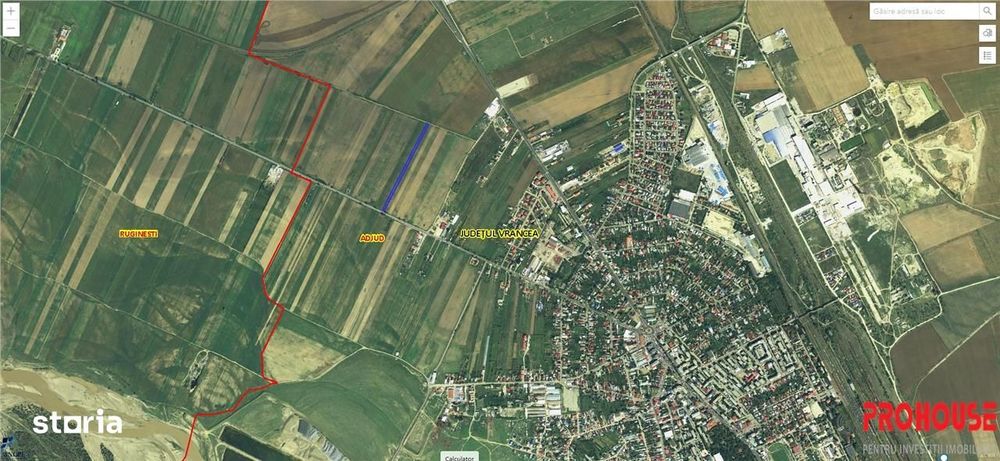 Adjud, teren 5000 mp - iesire spre Onesti