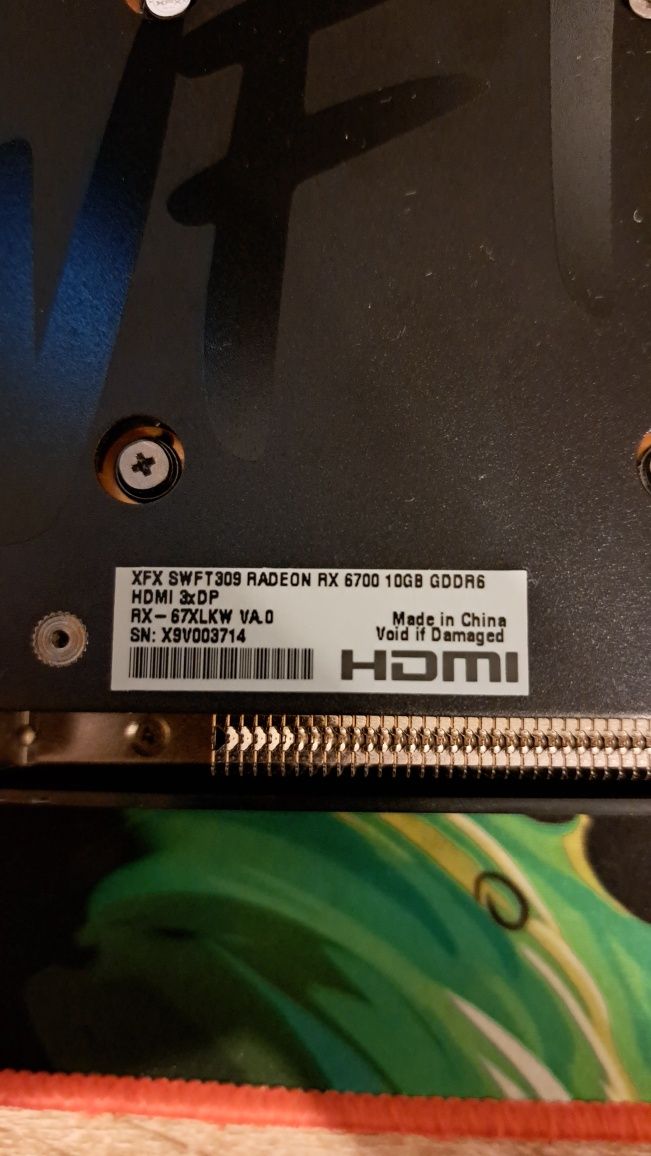 Radeon RX 6700 XFX SWIFT 309