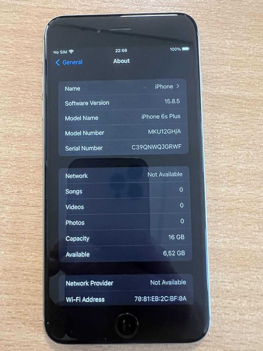 iPhone 6s Plus 16GB 100% BH