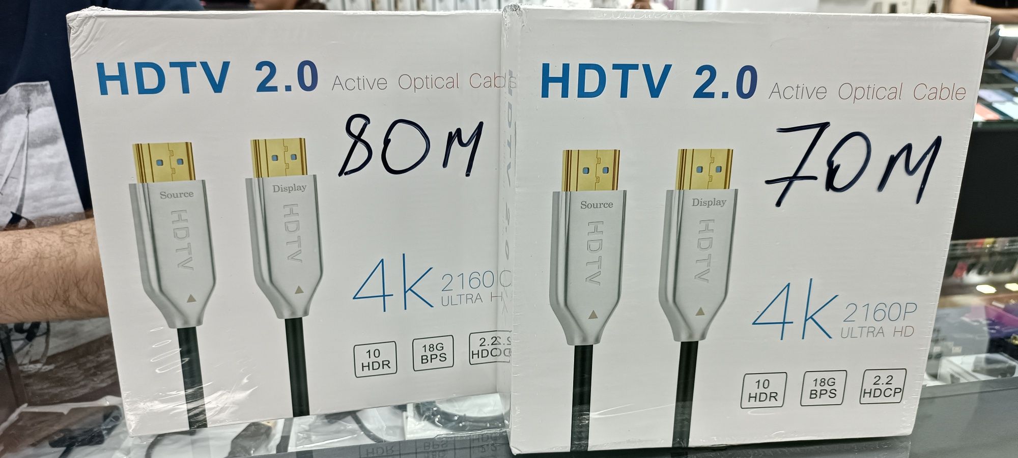 Скидка!Доставка! Hdmi кабель 70 метр / 4 k оптический ,original ,актив