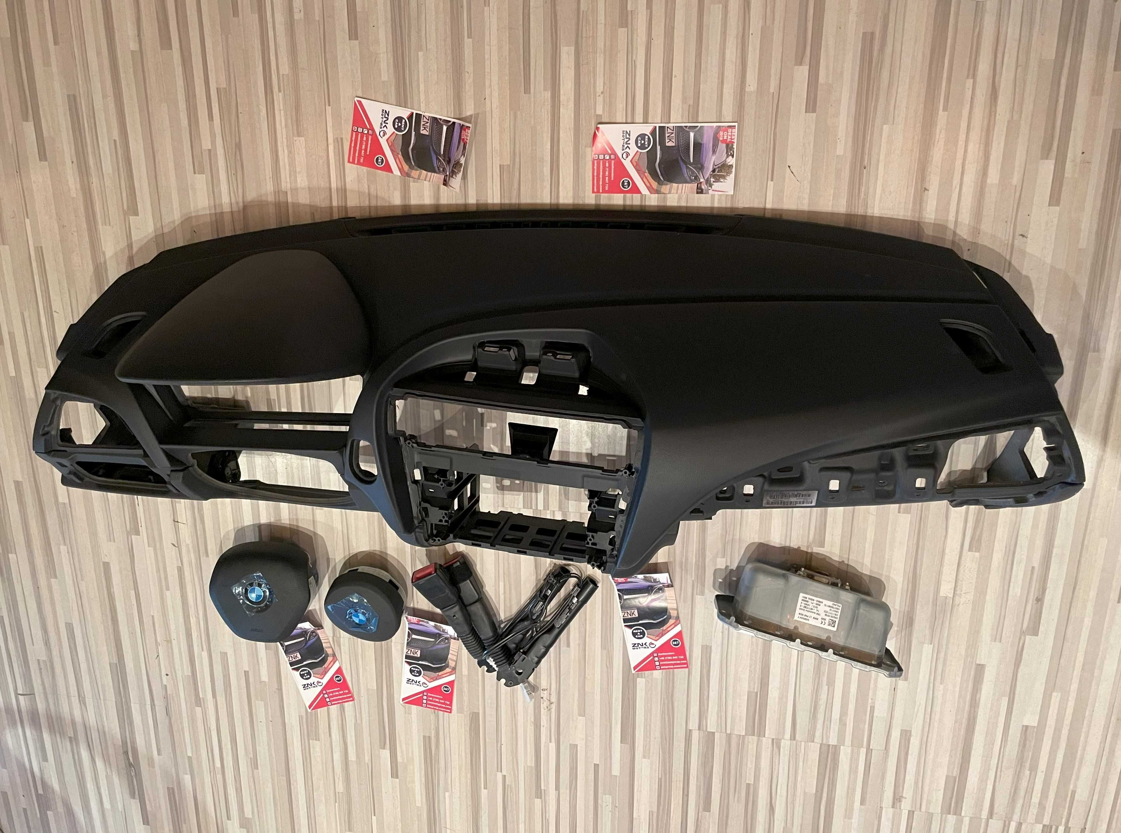 BMW F20 F21 seria 1 / 2 plansa de bord - kit airbag volan M - pasager