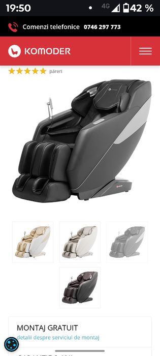 Fotoliu masaj terapeutic Komoder Opera