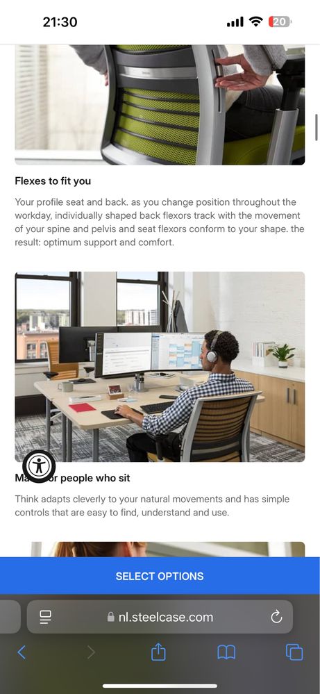SteelCase Think Ергономичен офис стол - 20бр.