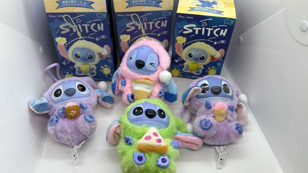 Jucarie Plus Stitch Stil Labubu – Figurine Mystery Box,17 cm, BimBimBo