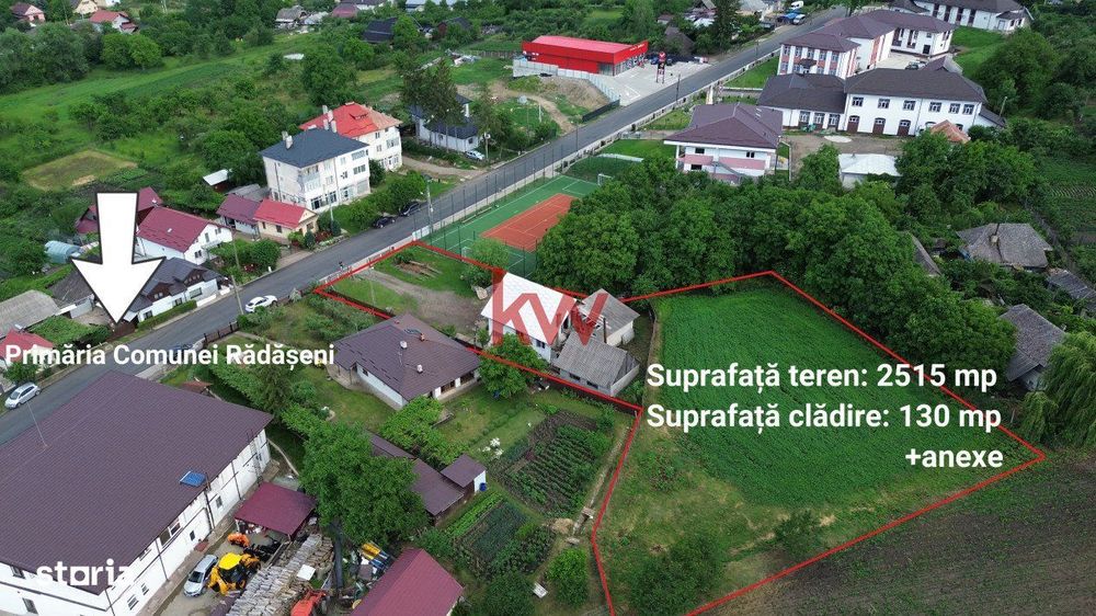 Proprietate Centru Radaseni - 2515 MP 74.990 Euro