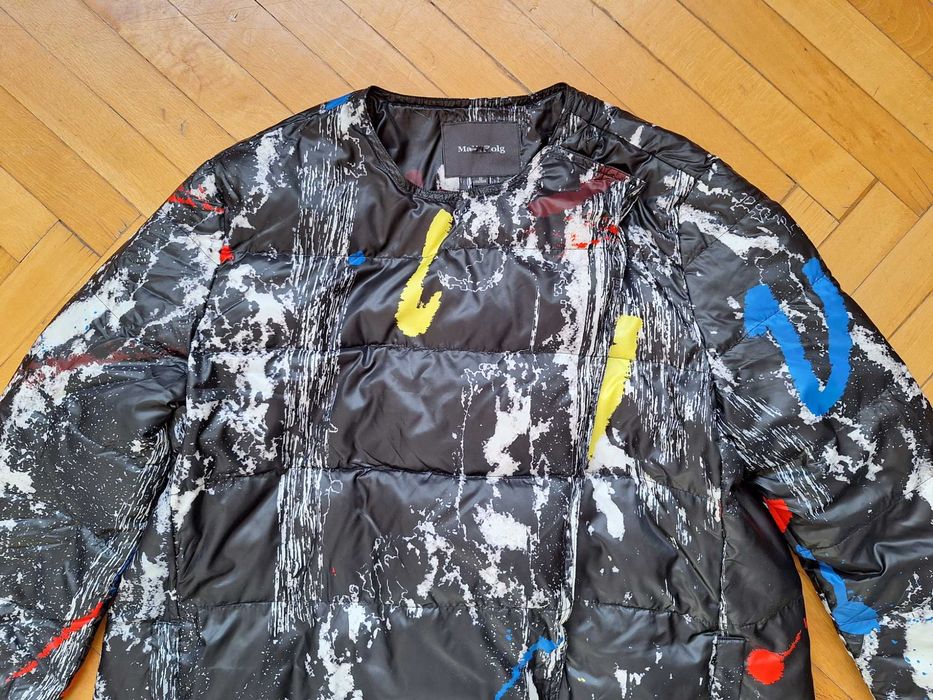 Тънко, леко, дълго пухено яке. Като ново.