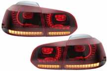 Stopuri VW Golf 6 (2008-2013) R20 Rosu Fumuriu Semnal Dinamic Full LED