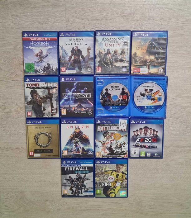 Vând discuri cu jocuri pentru PS4 Playstation 4 (compatibile cu PS5).