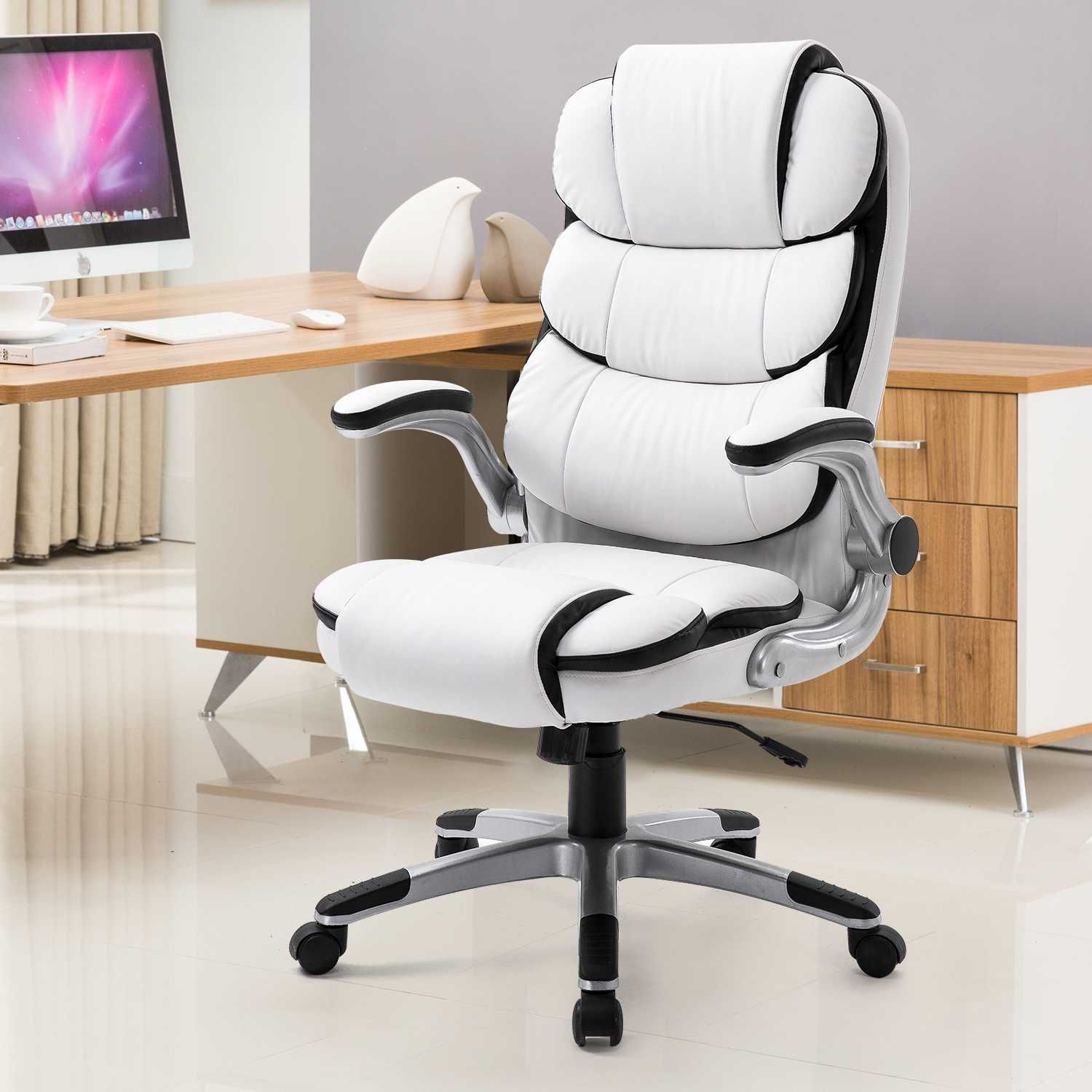 Ергономичен офис стол с мека седалка и облегалка YMS-2332