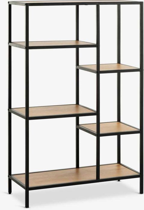 Етажерка TRAPPEDAL -  5 и 7 рафта див дъб/черно