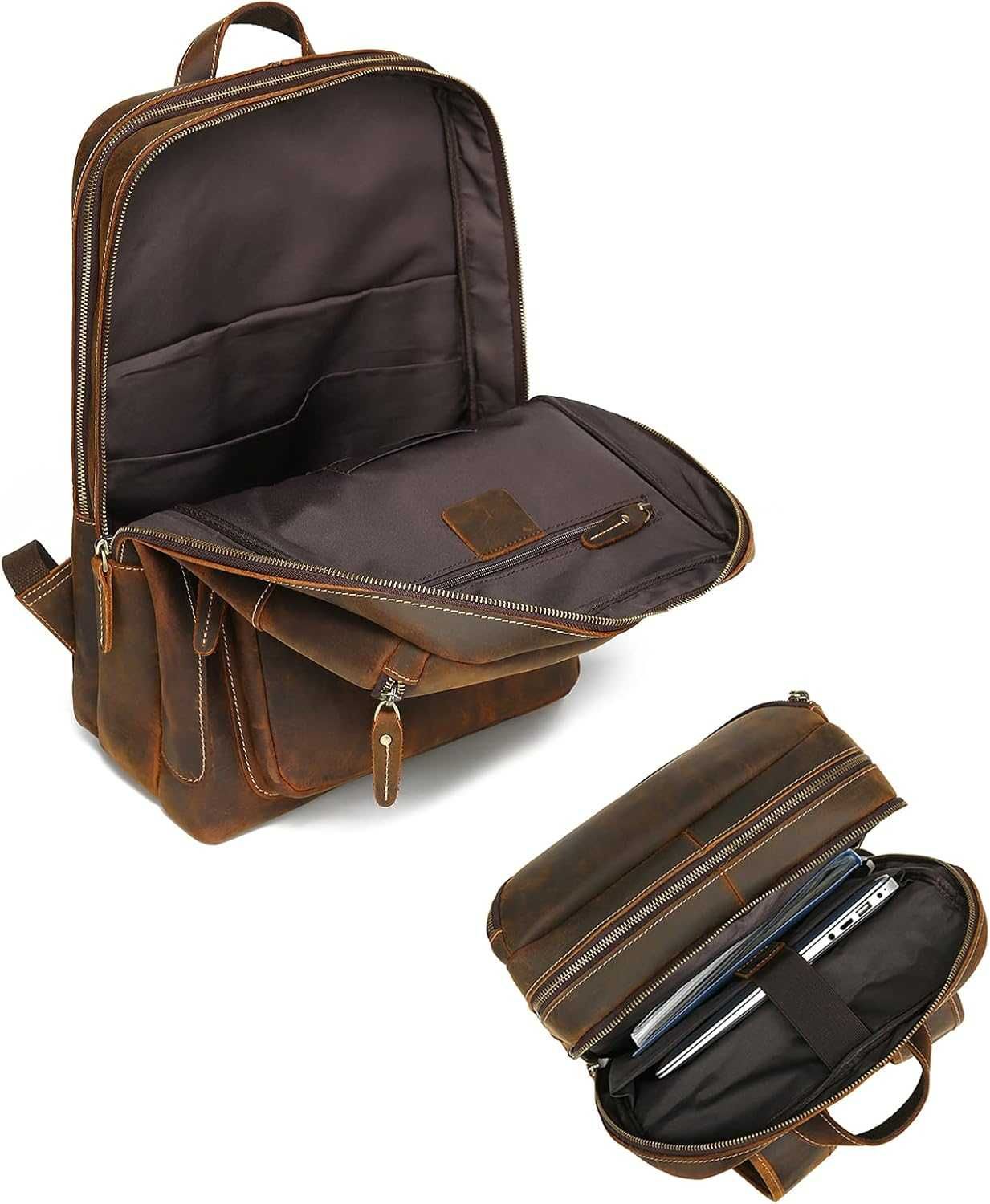 Ghiozdan din piele premium
