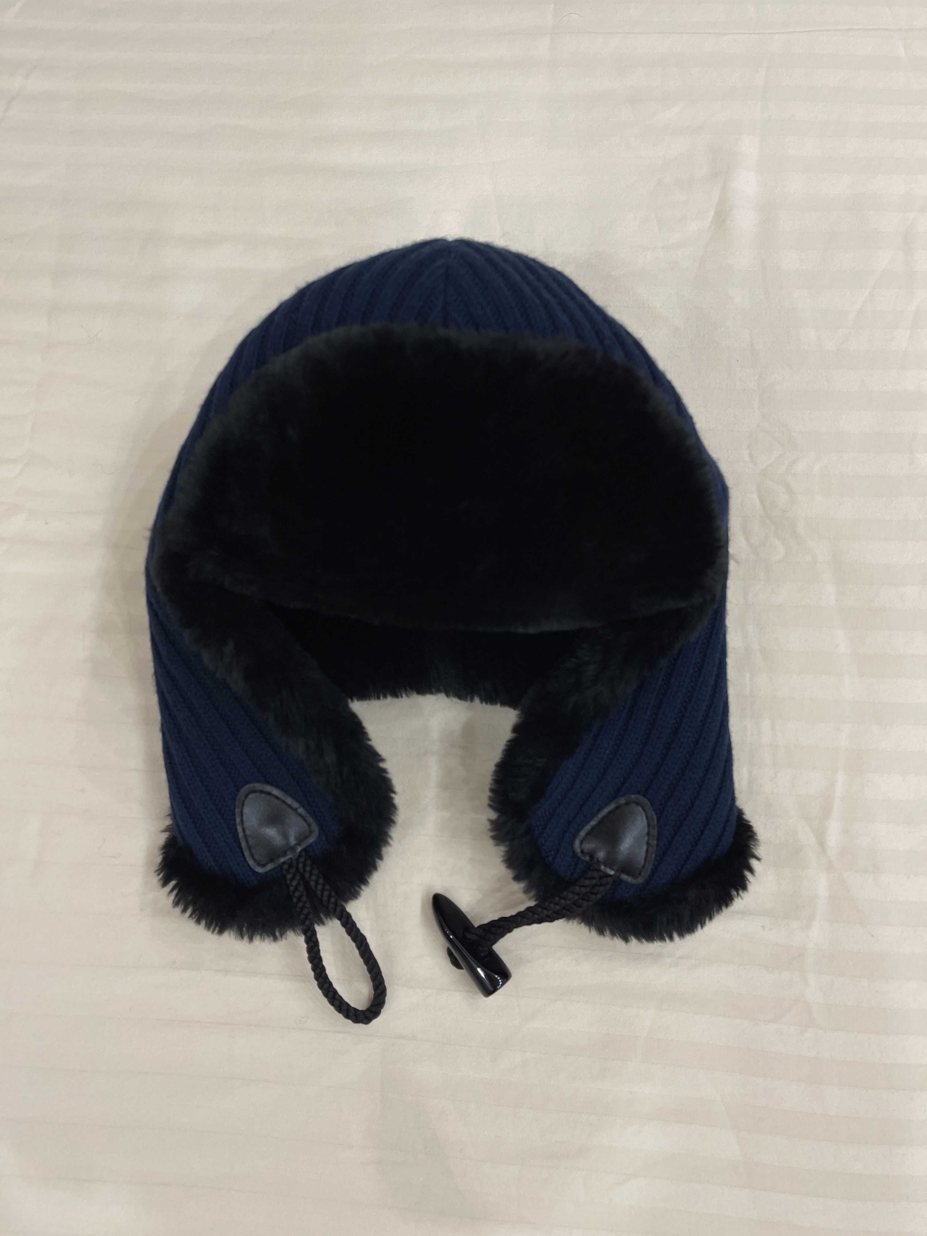 Стильная шапка ушанка на подростка, зимняя, размер 56-57 см