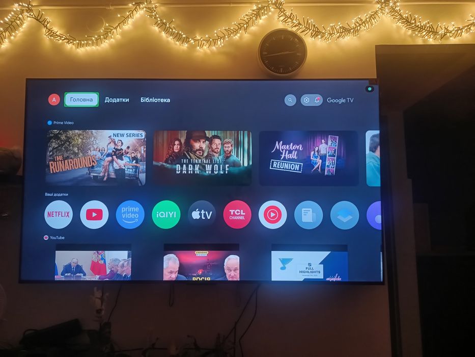 TV tcl 75T7B Smart TV android