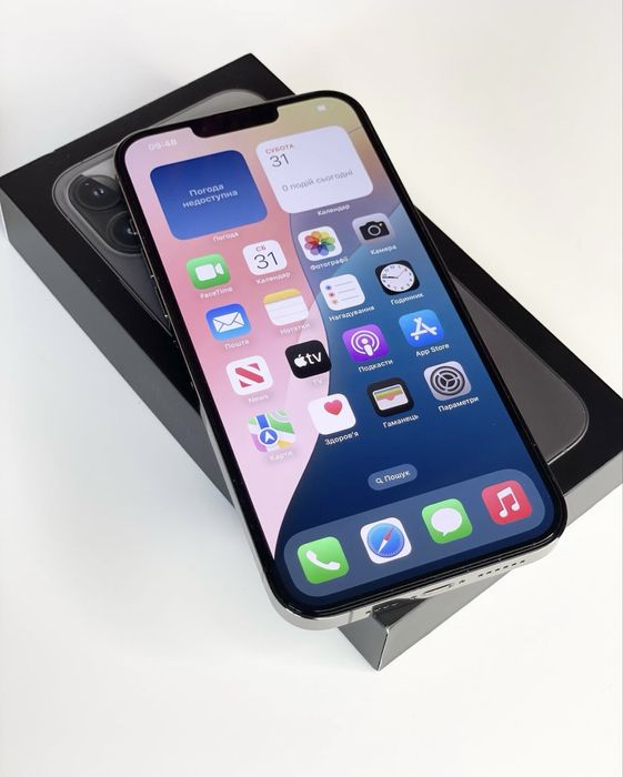 IPhone 13 Pro Max “ 5G “ Graphite “ 256 GB “ Neverlocked “ Full Box “