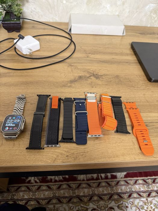 Apple watch/ iwatch ultra 2 sotiladi pachti yangide 100$ oshu remeshok