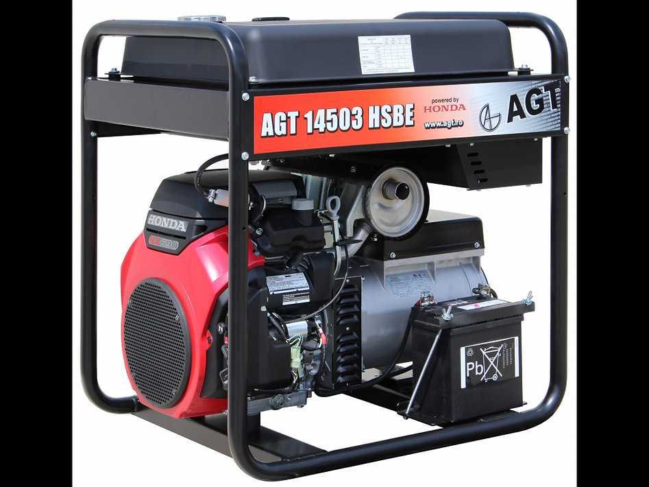 Generator curent 400V AGT 14503 HSBE motor HONDA 13,5kVA rezervor 16 l