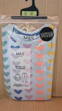 Marks&Spencer детски пижами с дълги ръкави и крачоли, размер 1- 1,5 г.