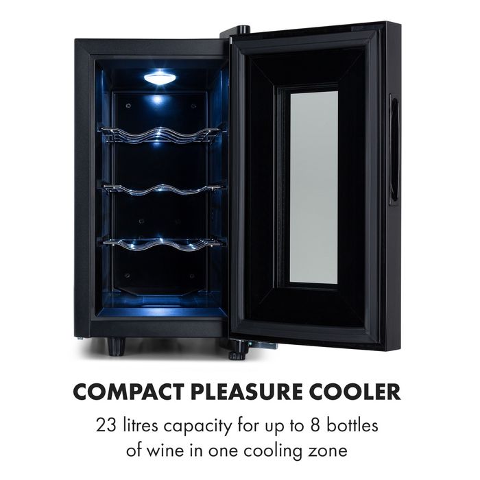 Винотека Klarstein Bellevin 8 Uno с капацитет 23 литра, до 8 бутилки