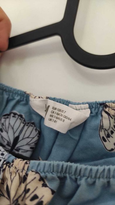 Compleu H&M fusta si bluza fete marime 128 cm