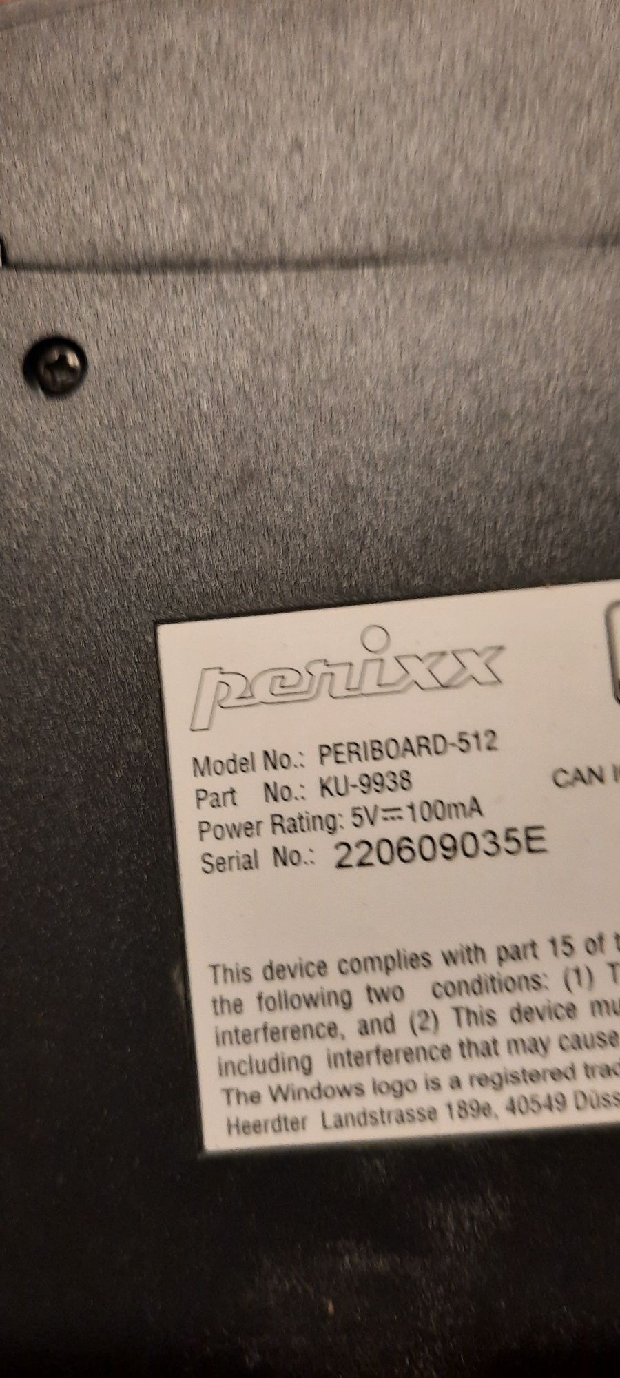 Tastatura Perixx Periboard 512