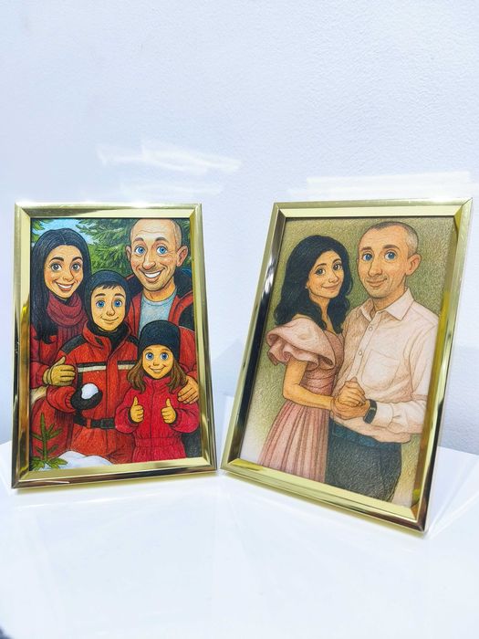 Caricatură in ramă, cadou Crăciun